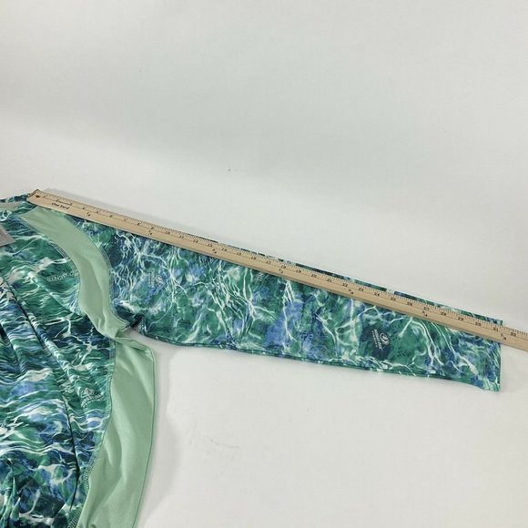 Mossy Oak Shirt Mens LS Fishing XL Vented Tech Tee Upf 40+ Wicking Nautical Nwt - Picture 6 of 11